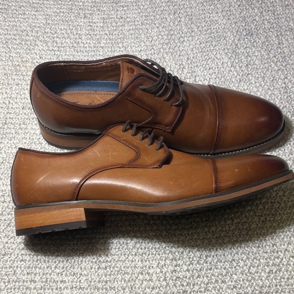 Florsheim Rucci Cap Toe cognac  brown Leather Dress Shoes main image 8